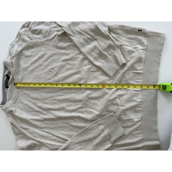 Nautica Mens Light Grey Crew Neck Knit Sweater XL - Picture 7 of 11